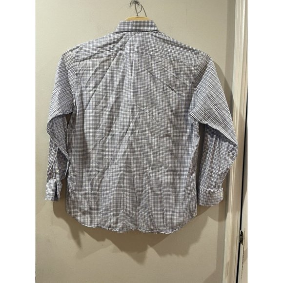 Canali Men's Dress Shirt Blue Patterned Button Down Long‎ Sleeves 17 / 43 Italy - Picture 2 of 7